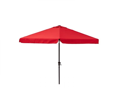 Parasol pied central NATERIAL Avea rouge hexagonal, L.296 x l.296 cm