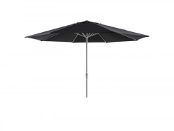 Parasol droit octogonal, NATERIAL Aura, L.394 x l.285 cm, gris