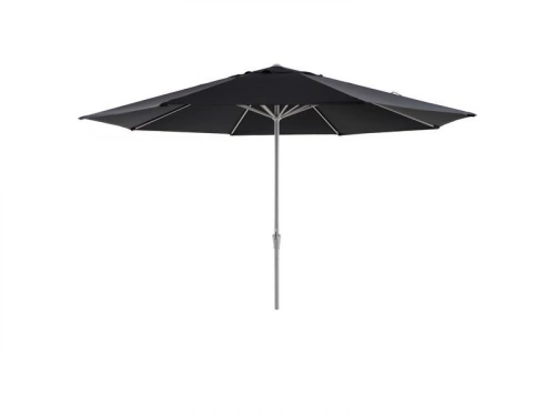 Parasol droit octogonal, NATERIAL Aura, L.394 x l.285 cm, gris