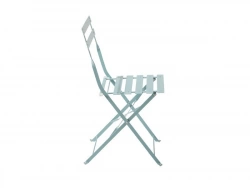 Chaise de jardin  en acier, NATERIAL Flora, bleu