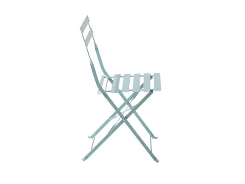 Chaise de jardin  en acier, NATERIAL Flora, bleu