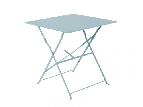 Table de jardin carré, NATERIAL Flora, 2 personnes, bleu