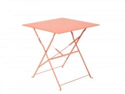 Table de jardin carré, NATERIAL Flora, 2 personnes, orange cuivré