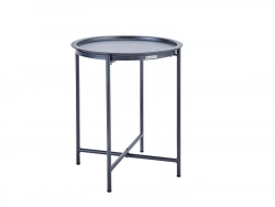Table d'appoint gris anthracite NATERIAL Mobis diamètre 45 cm