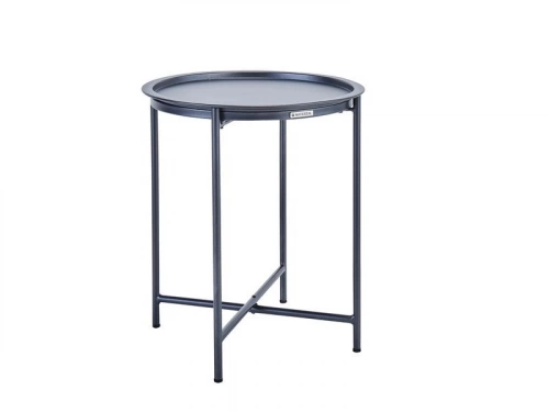 Table d'appoint gris anthracite NATERIAL Mobis diamètre 45 cm