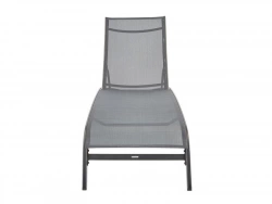 Bain de soleil en aluminium, NATERIAL Lyra, gris/argent