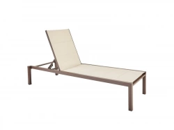 Bain de soleil en aluminium, NATERIAL Aquila, marron