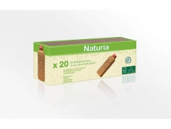 Boîte de 20 enflamettes allume feu à la cire naturelle, NATURIA