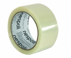 Ruban adhésif d'emballage NESPOLI, transparent, 50 mm x 66 m