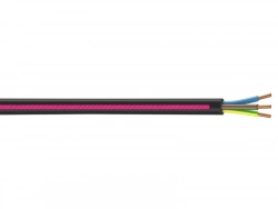 Câble Électrique 3 G 1.5 Mm² U1000R2V L.3 M, Noir