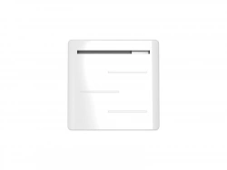 Radiateur électrique à inertie pierre Amaroc, NOIROT, 1000 W horizontal blanc