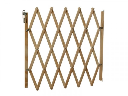 Barrière extensible pour animaux, NORDLINGER, L.60 x 110 cm bois naturel