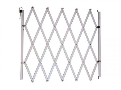 Barrière extensible animaux, bois blanc, NORDLINGER,  L.60 - 110 cm