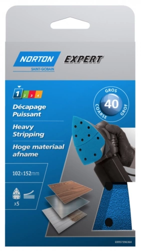 5 garnitures corindon multi-ponceuse perforée (grain 180)