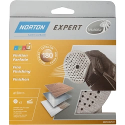 Lot De 5 Disques Abrasifs Norton, 150 Mm, Grains 180