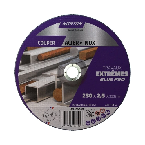 Disque 230x2,5 acier/inox extreme