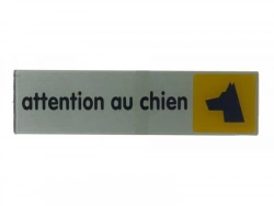 Plaque Attention Au Chien En Plastique