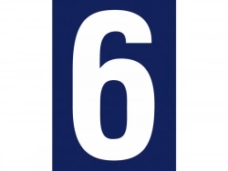 Chiffre 6 En Plastique