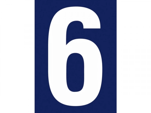 Chiffre 6 En Plastique