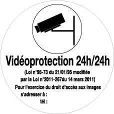 Disque diam. 80 mm surveillance vidéo 24/24H