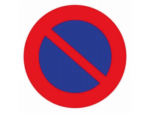Disque Défense De Stationner En Plastique