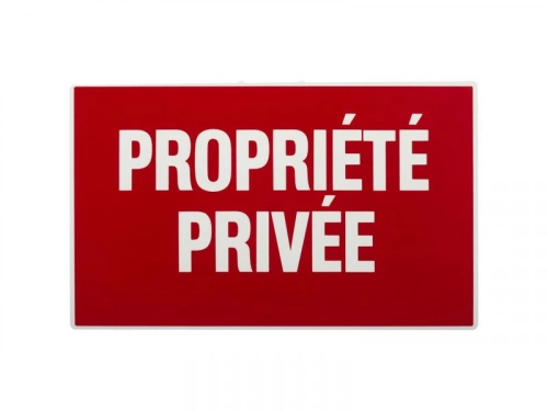Plaque Propriété Privée En Plastique