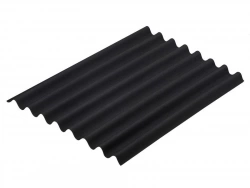 Plaque lisse bitume noir intense l.0.76 x L.1 m ONDULINE