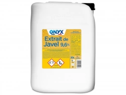Extrait de javel 9,6% chlore actif ONYX, 20L
