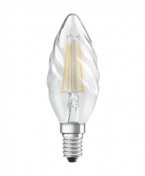Ampoule led, flamme torsadée E14, 470lm = 40W, blanc neutre, dimmable, OSRAM