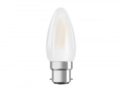 Ampoule variable led dépoli flamme B22 470 Lm = 40 W blanc chaud, OSRAM