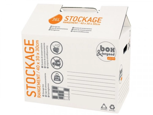 Caisse À Monter Utility Carton Renforcé , L.40 X P.30 X H.30 Cm