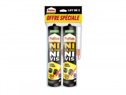 Colle de fixation ni clou ni vis Mega Power, PATTEX, 740 g