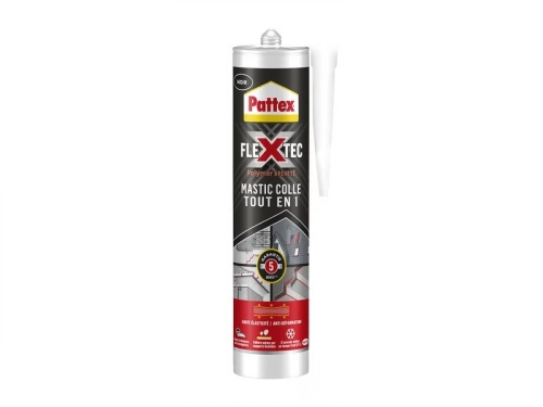 Colle joint int/ext polymere pattex flextec noir cartouche 389g