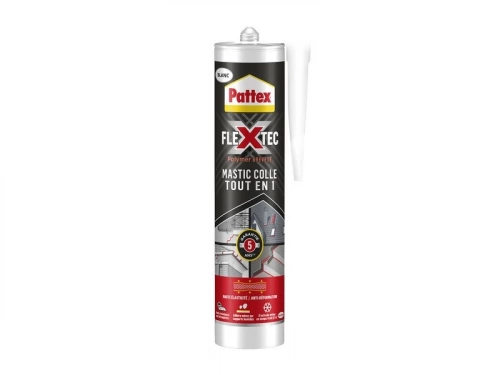 Colle joint int/ext polymere pattex flextec blanc cartouche 389g