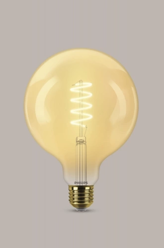 Ampoule led filament déco, globe 125mm, E27, 640Lm, blanc très chaud, PHILIPS