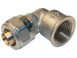 Raccord Coudé 90° À Compression Laiton F 15 X 21 Pour Tube En Multicouche