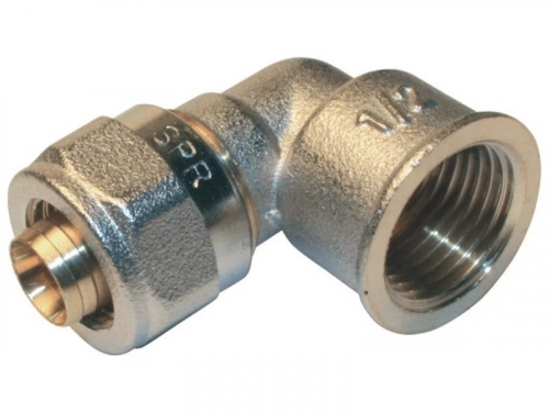 Raccord Coudé 90° À Compression Laiton F 20 X 27 Pour Tube En Multicouche