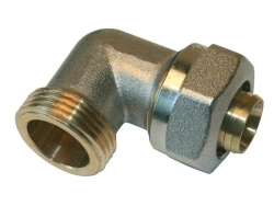 Raccord Coudé 90° À Compression Laiton M 20 X 27 Pour Tube En Multicouche