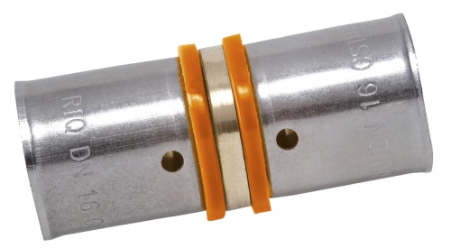 Raccord droit à sertir laiton D.20 pour tube en per