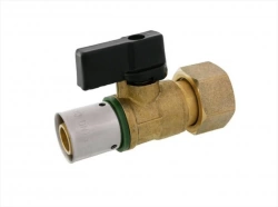 Vanne à écrou libre à sertir laiton F 15 x 21 pour tube en per