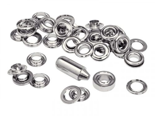 Lot De 25 Oeillets Acier Diam.12 Rapid