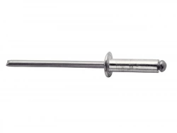 Lot De 100 Rivets Aluminium Diam.4.8 X H.10 Mm Rapid