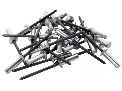 Lot De 50 Rivets Aluminium Diam.4.8 X H.14 Mm Rapid