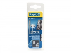Lot De 50 Rivets Aluminium Diam.4.8 X H.16 Mm Rapid