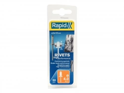 Lot De 50 Rivets Aluminium Diam.4 X H.12 Mm Rapid