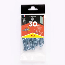 Lot de 10 chevilles et vis à expansion RED HEAD, Diam.8 x L.38 mm