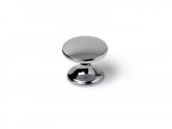 Lot De 4 Boutons De Meuble Rond Zamak Chromé H.27 X L.33 X P.33 Mm