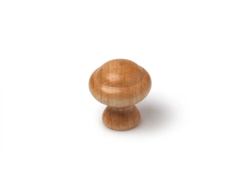 Lot De 6 Boutons De Meuble Rond Bois Verni H.32 X L.30 X P.30 Mm