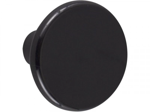 Lot De 6 Boutons De Meuble Rond Noir Plastique H.27 X L.33 X P.33 Mm