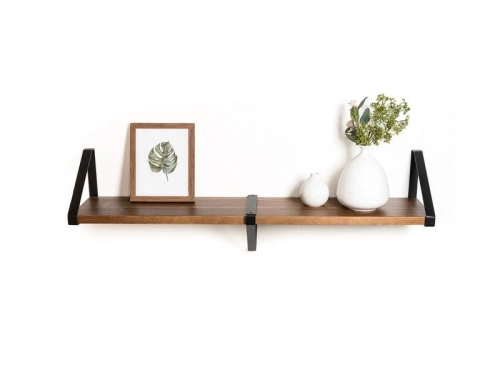 Equerre Style industriel acier mat noir, Hauteur 26.1 x Profondeur 21 cm